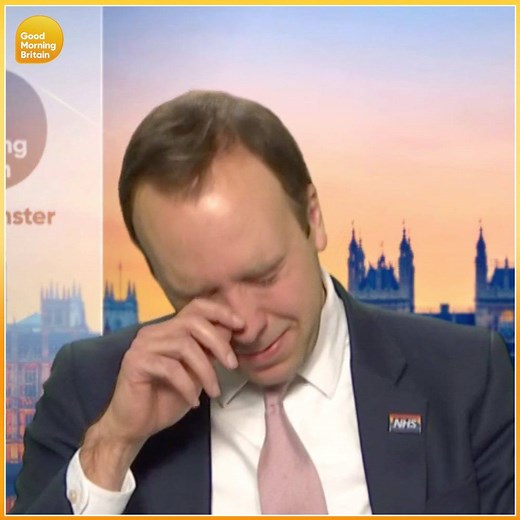 Health Secretary Matt Hancock cries after hearing the words of the first man in the world to receive the vaccine, William Shakespeare. He tearily says ‘it makes you so proud to be British’. Watch the full moment here👉https://bit.ly/2AUrOCc | Good Morning Britain