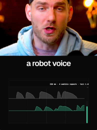 Robot voice with a delay: 8 ms recipe