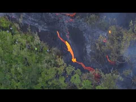 Le Piton de la Fournaise vu du ciel, samedi 14 mars 2026