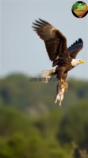 The hawk is carrying a baby rabbit.