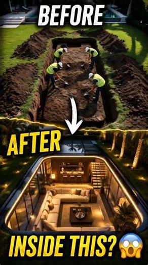 They Built THIS Underground 😳 #diy #handmadeinusa #woodworking #usa #usashorts #satisfying #wood