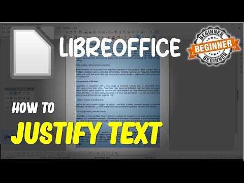 LibreOffice How To Justify Text
