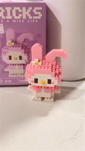 tiffany ♡ on Instagram: "finally built this my melody mini block set I got in Melbourne over a year ago!! Haha don’t know why it took me so long to finally do it but it was a really easy small build :) - - #nanoblocks #sanrio #mymelody #miniblocks #cute"