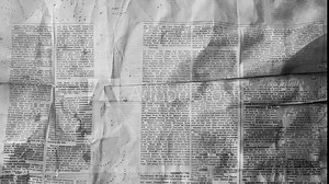 vintage newspaper background, flashing retro old paper, black and white, retro surface, textured noisy rough surface, antique paper cut out animated video