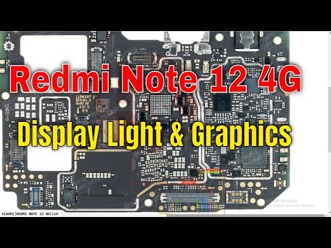 Redmi Note 12 4G Display Light & Graphics Problem Solution | LCD Diagram & Jumper Ways