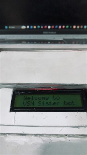 VSN Sister Bot 🤖✨ Innovation with care 💡 a smart human-detecting & health-monitoring robot 🤖❤️ #vsnroboticsclub #vsniketan