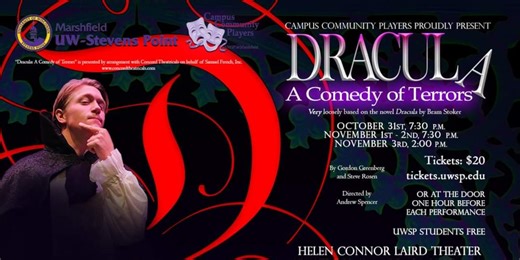 Campus Community Players presents ‘Dracula A Comedy of Terrors’
