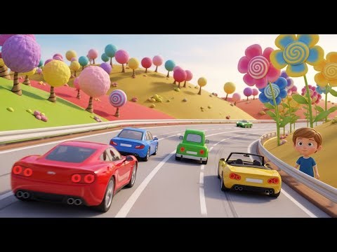 Ten Toy Cars on the Track | Popular Nursery Rhymes and Kids Songs Collection