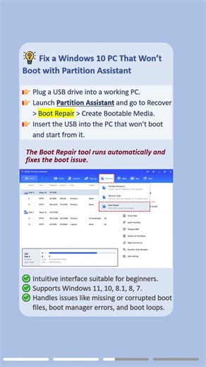 How to Fix Windows 10 PC That Won’t Boot #pctips #boot #startup #repair