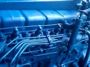 Perkins 6-354 running with turbo