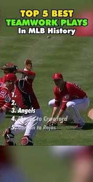 Top 5 Best Teamwork Plays in MLB 👏 #mlb #baseball #sports