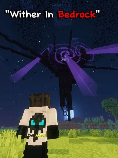 Minecraft Java Wither Vs Bedrock 💀 #shorts