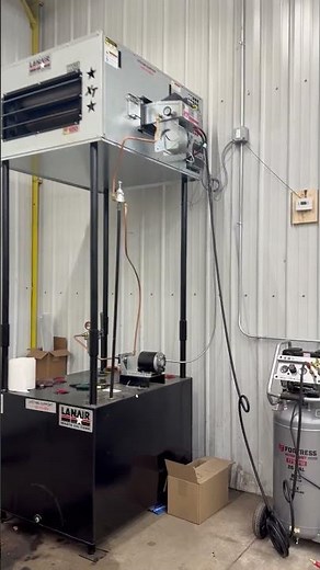 Waste oil furnace, best furnace for oil change shops #hvac #wasteoilburner #furnacesolutions