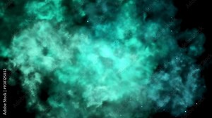 4k. Fire explosion animation, computer graphics fire explosion, smoke explosion on green screen.
