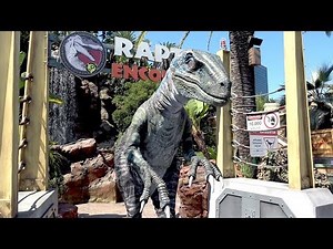 Meeting Blue from Jurassic World at Universal Studios Hollywood Raptor Encounter! - Live Dinosaur