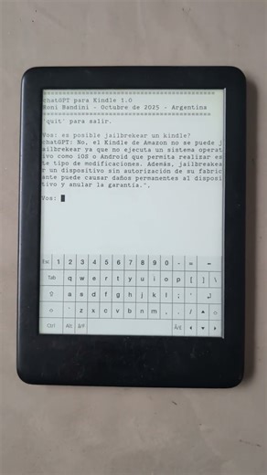 chatGPT en Kindle Paperwhite #jailbreak #kindle #ia