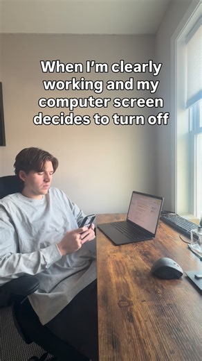 Gavin Fernand on Instagram: "I hate when my computer shuts off when I’m clearly doing work"
