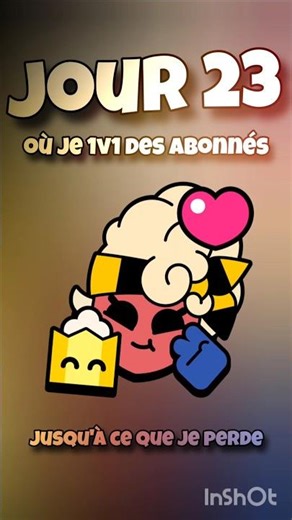 Jour 23 où je vous 1v1 (😭) #brawlstars