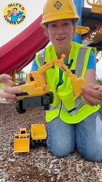 🚧 Toy Construction Vehicles for Kids | Excavator, Bulldozer & Dump Truck | Jilly’s Corner Show