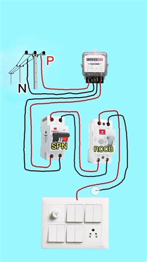 RCCB wiring diagram, SPN aur R CCB ki wiring kaise karen#electric video#Prashant electric work#viral