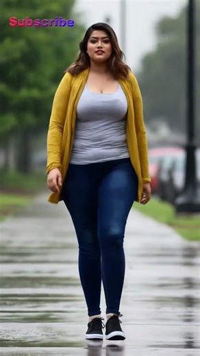 Stylish Plus Size Model Walk #PlusSizeFashion, #StreetStyle, #Confidence, #ModelWalk, #OOTD