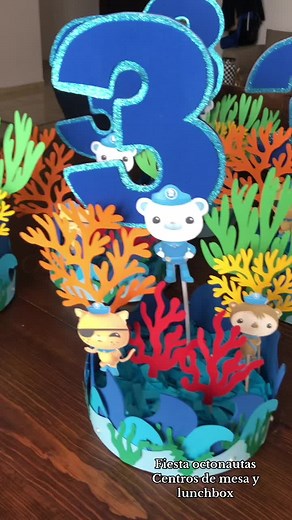 Fiesta de los Octonautas: Centros de Mesa Personalizados