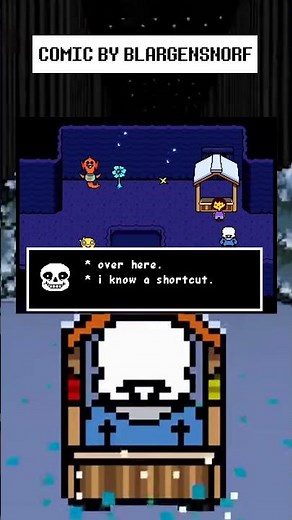 Sans Knows A Shortcut #undertale #shorts