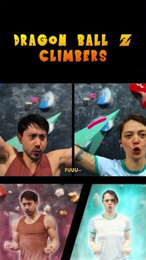 Dragon Ball Z Climbers #climbing #boulderinggym #dbz #dragonballz