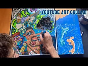 Painting on Youtube's Biggest Art Collab!