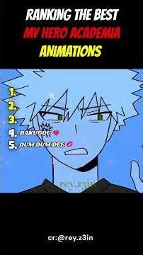 Ranking The Best My Hero Academia #mha #myheroacademia #bakugo #izuku #deku #fypシ