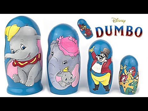 Disney DUMBO Live Action Nesting Dolls, Stacking Cups