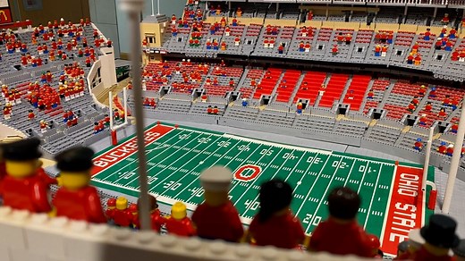 Professor builds Ohio Stadium Lego replica to fundraise