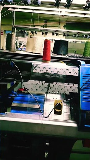 Stoll knitting computerized flat machine work