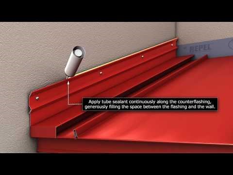 How to Install Standing Seam Metal Roofing - Sidewall Flashing