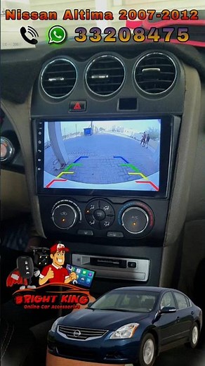 Nissan Altima Android Car Screen Upgrade Replaced Stereo with CarPlay & Rear Camera Bright King#car