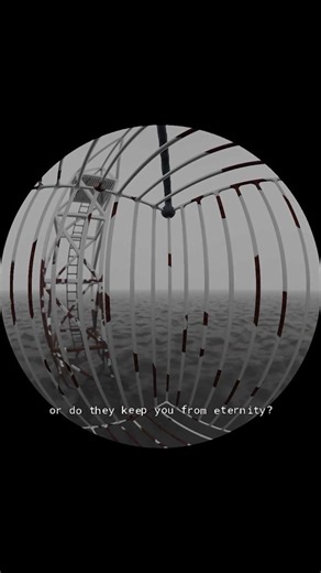 In the Cage Over The Sea #animation #eerie #atmospheric