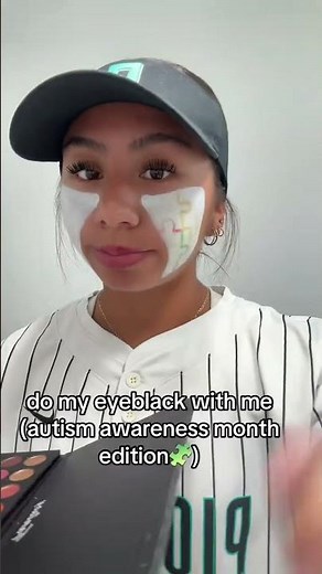 eyeblack tutorial! #softball #tutorial