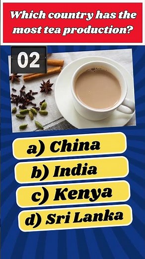 Which Country Produces the MOST Tea? 🍵🌍 | QUIZ #Shorts