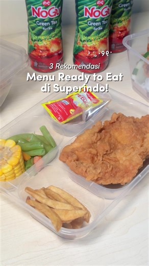 ✨ 3 Rekomendasi Menu Ready to Eat di Superindo ✨ 1️⃣ Chicken Steak 2️⃣ Ayam Panggang Utuh 3️⃣ Nasi Ayam Geprek Lagi mager masak? Tinggal ambil, langsung makan. Praktis, enak, dan pastinya hemat! Minumnya? NOGU dong! 🍵 Lagi ada promo Beli 2 Gratis 1 makin hemat, makin segerrr! Buruan sebelum kehabisan ! @Nogu Green Tea Official #NOGU #NaturalOrganicGreenteaforyoU #exploresurabaya #kulinersurabaya #surabaya