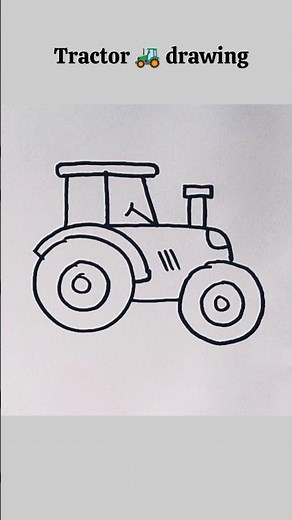 how to draw a tractor 🚜 easy step by step #drawing