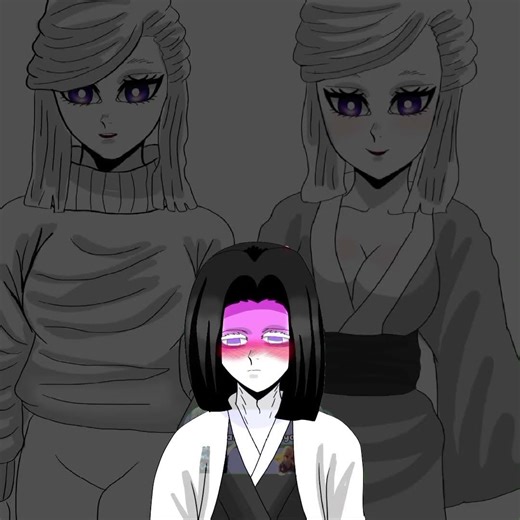 canon : I was kagaya ( kagaya x lady amane ) #fypシ゚viral #demonslayer #kimetsunoyaiba #anime#drawing