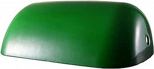 Glass Bankers Lamp Shade Replacement Cover or Bankers Desk Lamp Shade Replacement Glass Cover for Green Color