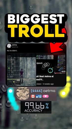 Do NOT Mess With Aetrna in osu!...