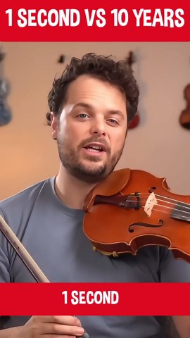 violin progress: 1 second to 10 years of playing