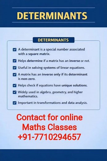 Why Determinants Matter in Mathematics