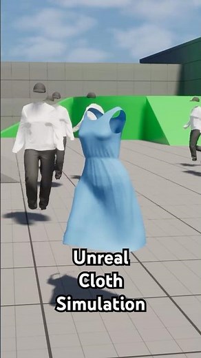 Unreal Engine 5 - Chaos Cloth Test #ue5