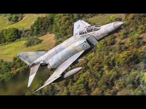 LOW FLYING F-4 PHANTOMS NAVIGATE THE GREEK MACH LOOP