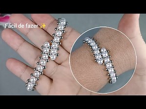 “Super Easy Pearl Bracelet on Stretch Thread”