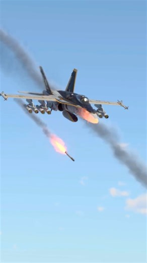 F/A-18C Hornet Launches Missile on Convoy!