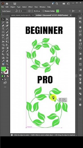 Adobe Illustrator 2026: Trick to make a circular pattern with the repeat radial tool like a pro